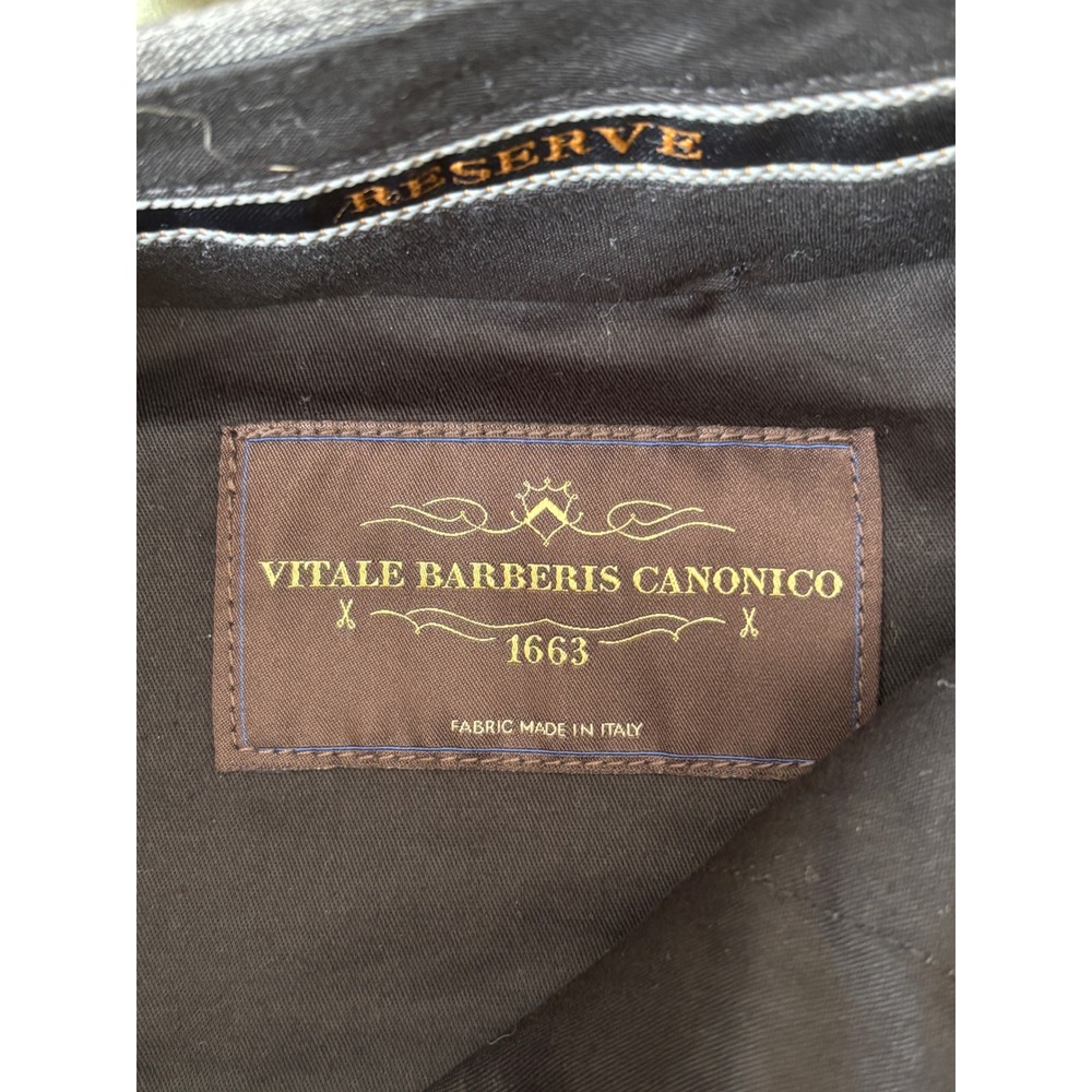 Jos A Bank Reserve VBC Italian Wool Pants 46R Gray Tailored Fit NWT Unhemmed - Picture 5 of 10